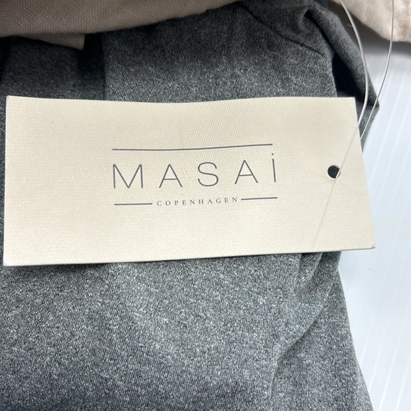 MASAI COPENHAGEN PARINI PULL-ON LINEN PANTS NWT SIZE MEDIUM NATURAL WIDE LEG - Picture 6 of 13